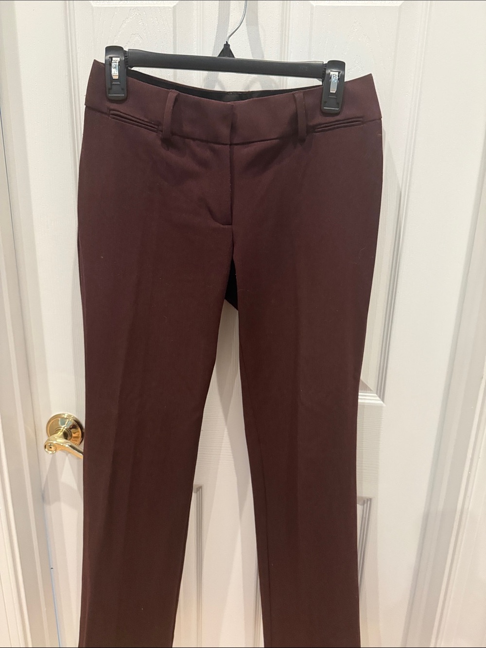 Julie Trouser Striped Pencil Skirt in Black & Burgundy Size 2P